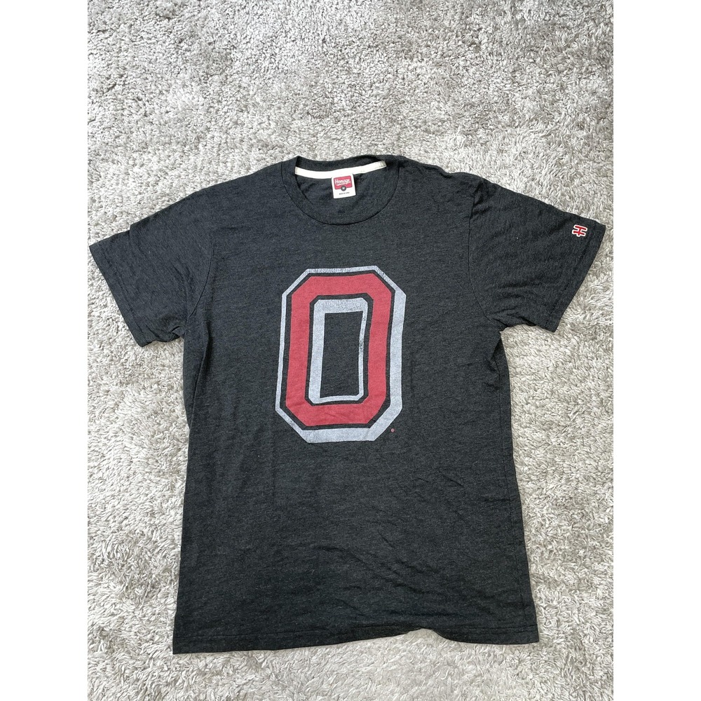 Ohio State Buckeyes Shirt Mens Medium Gray NCAA Football T-Shirt Tee Homage